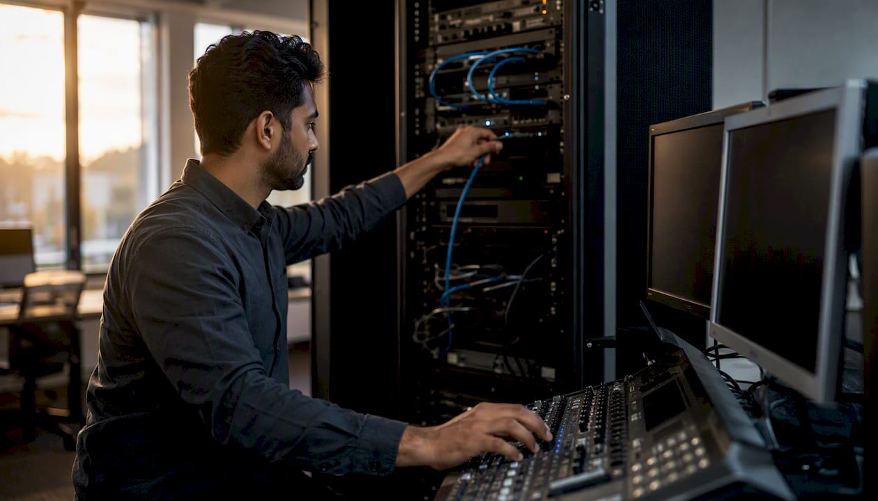 Business analyst working with data infrastructure
