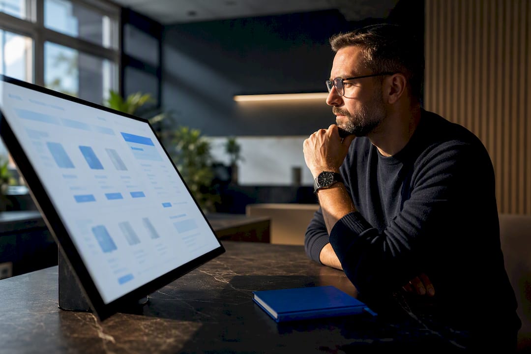 Operator reviewing personalized B2B storefront