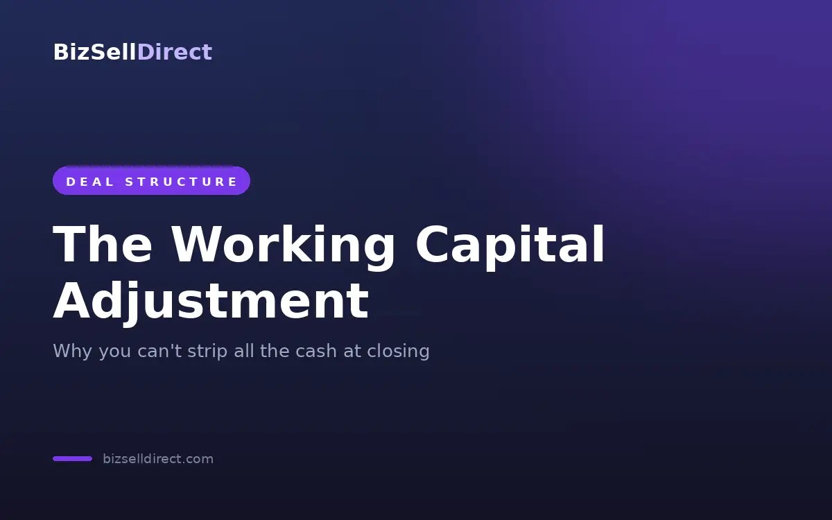 The Working Capital Adjustment — BizSellDirect