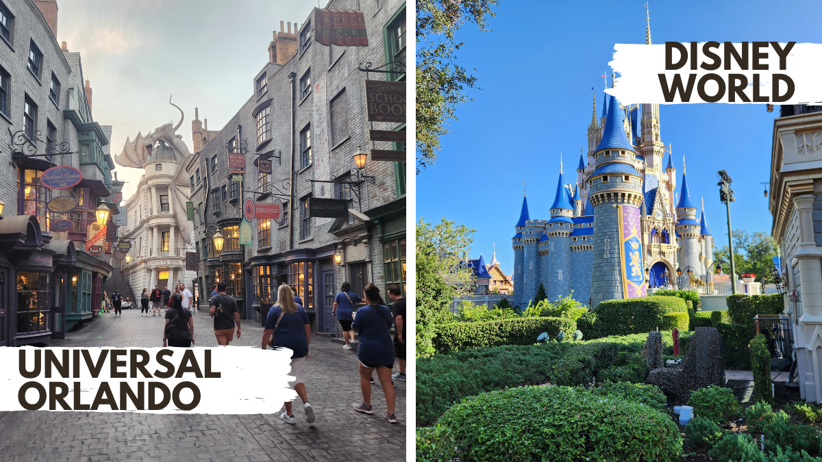 Disney World vs Universal Orlando graphic