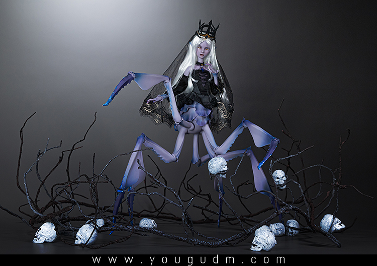 The Dim Feet of White-maned Desire　少女と馬 IN STOCK] Dream Valley Freyja (Mantis Version) Nude Doll, White