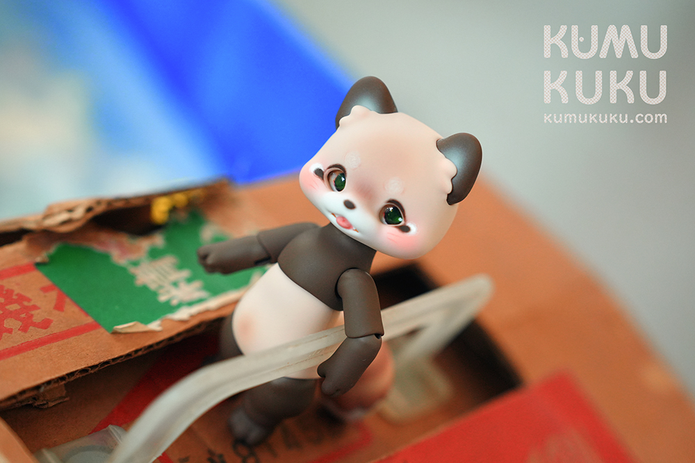 Kumukuku Doll] Riko (Latte Brown) and Dori (Milk Tea) Limited