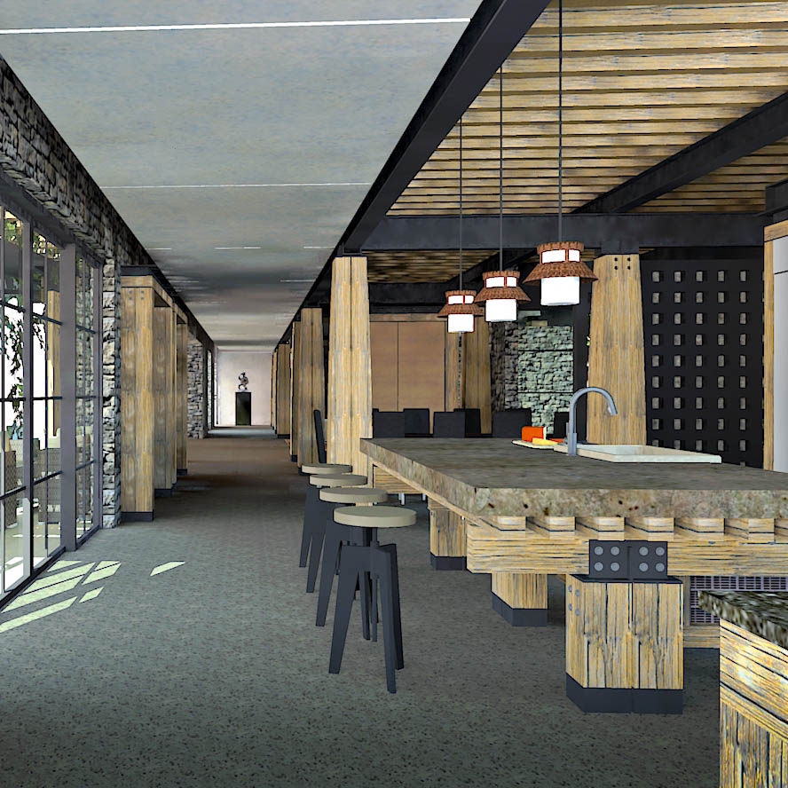 California Rustic Modern Kitchen