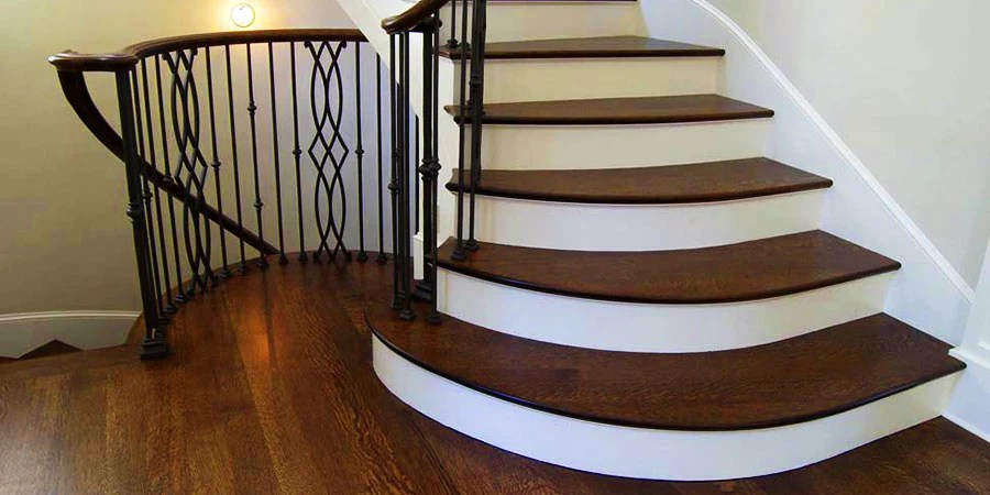 Custom stairs by BJ Hardwood