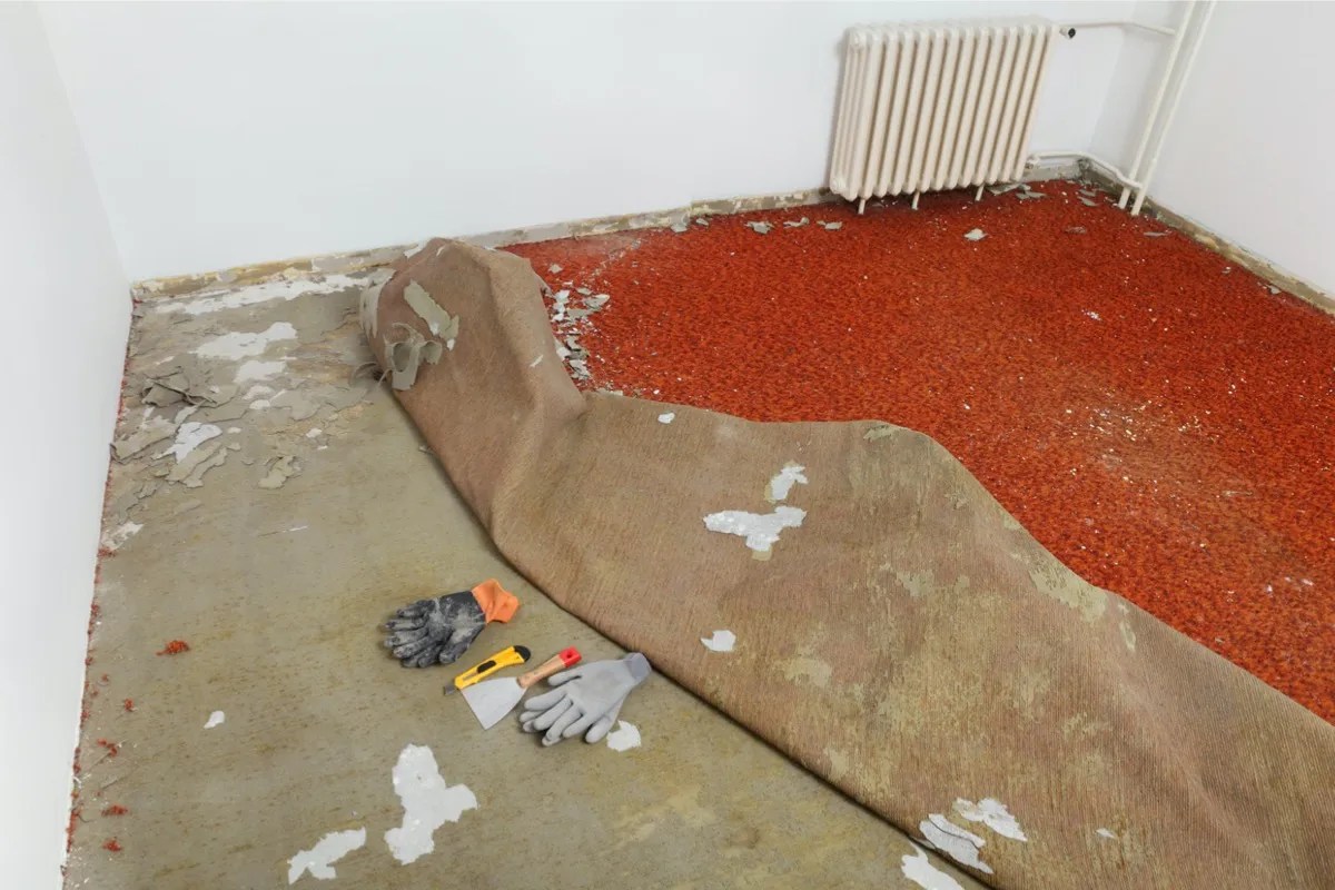 Old flooring tear-out