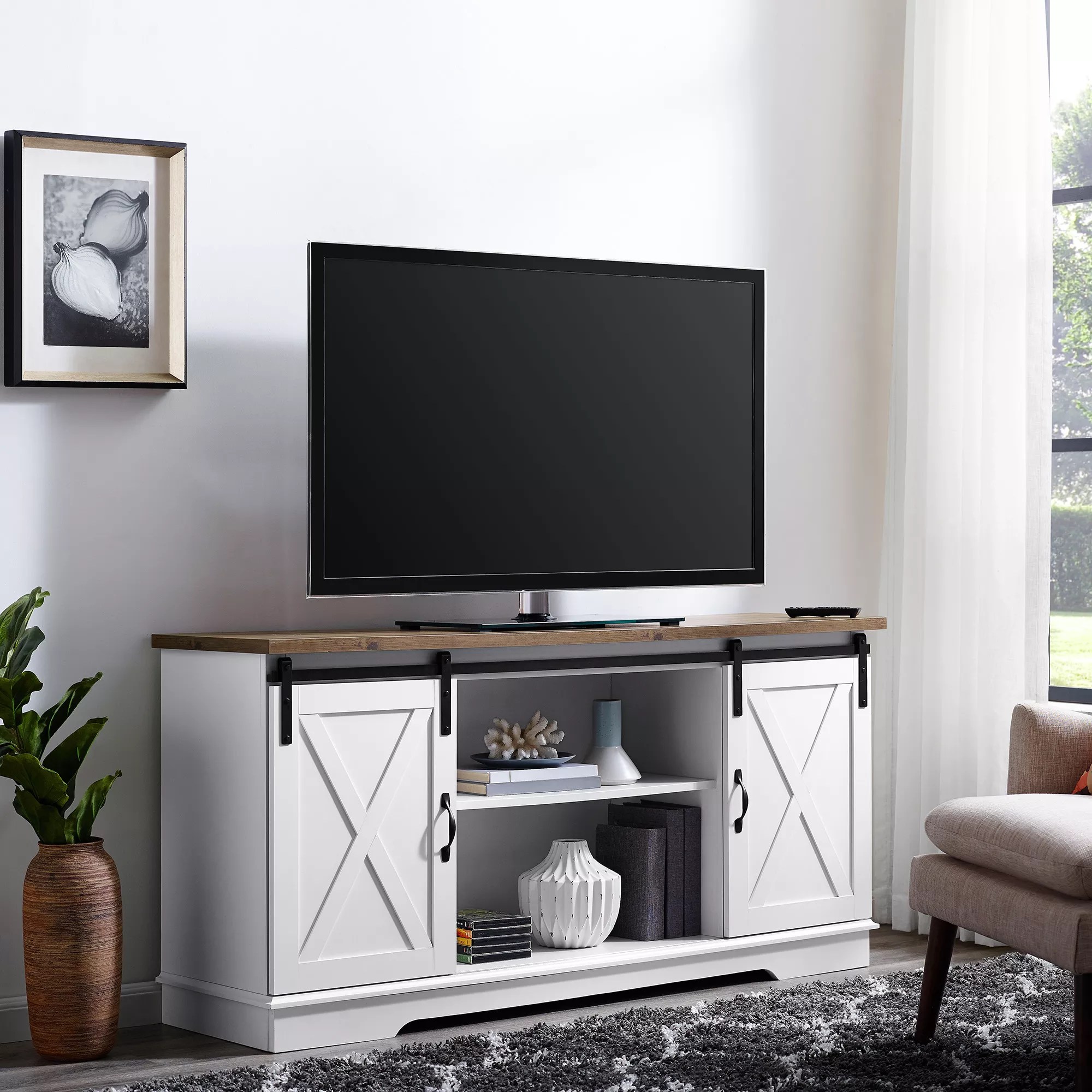 Wildon Home Bismark Media 50 Console With Electric Fireplace In Espresso Media Electric Fireplace Electric Fireplace Media Console Electric Fireplace Tv Stand