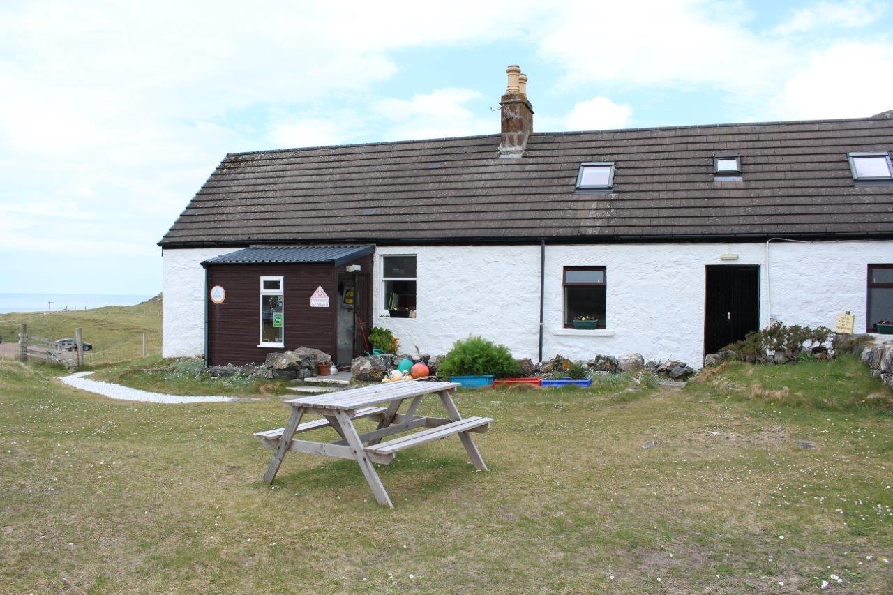 Achmelvich Beach youth hostel is a former school house