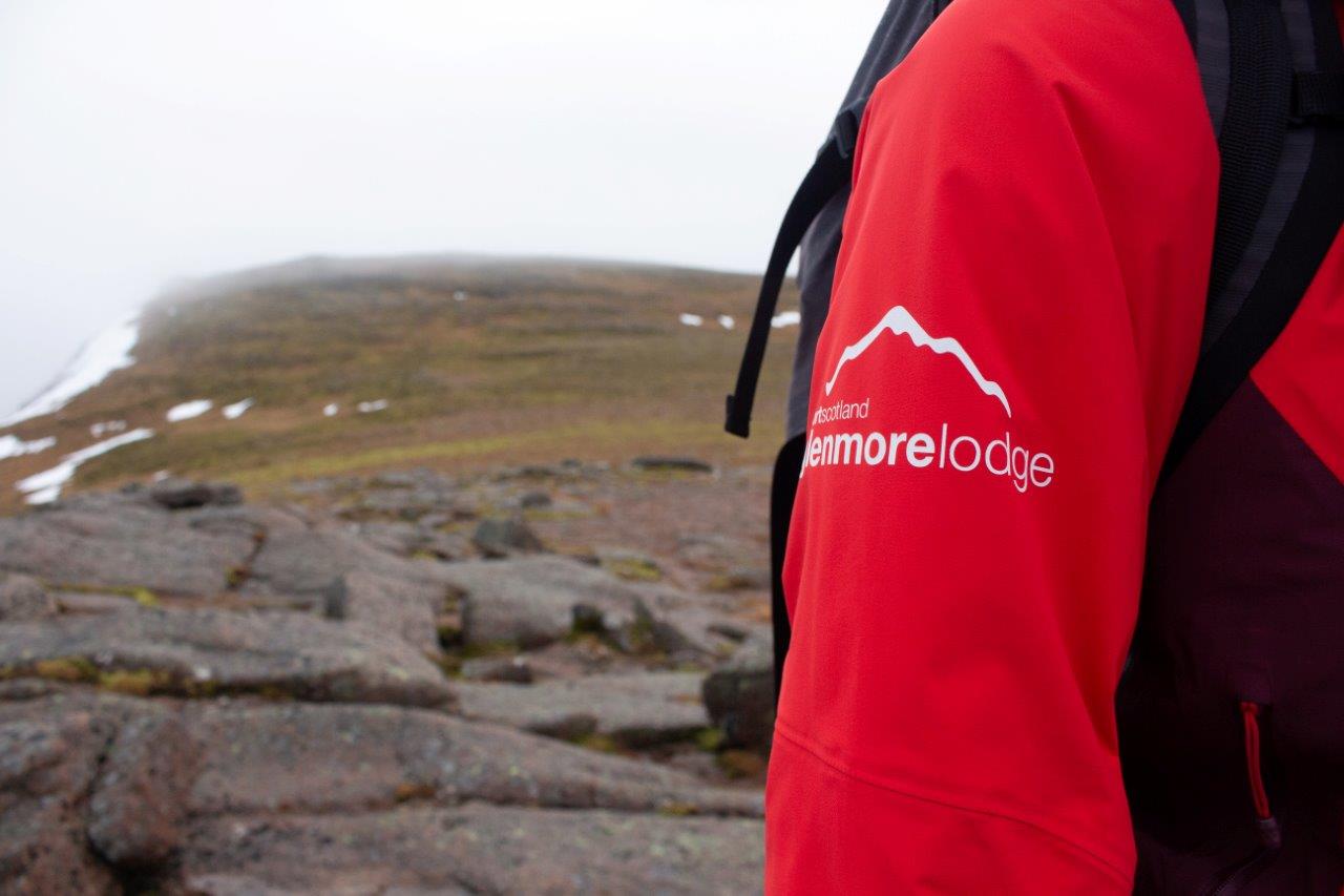 Glenmore Lodge uniform on the hills.