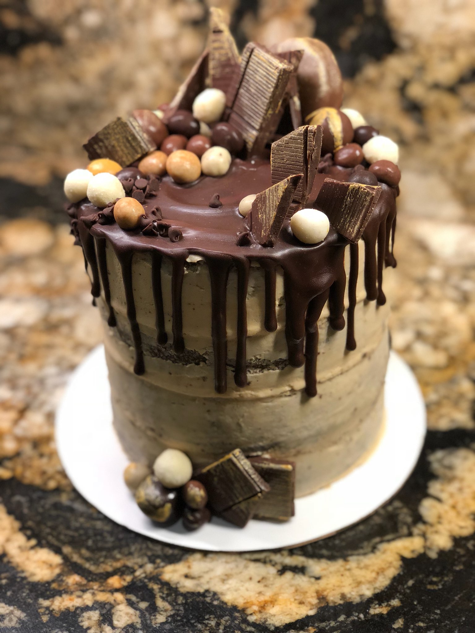 Chocolate Mocha Crunch Cake