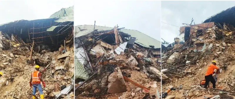 Dozens Feared Dead, Several Trapped as Three-Storey Students’ Hostel Collapses Near Oko Polytechnic