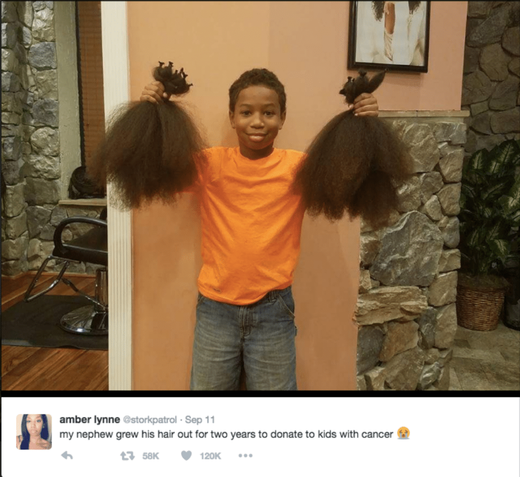 Boy Grows Hair For Two Years Just To Donate It To Cancer Survivors