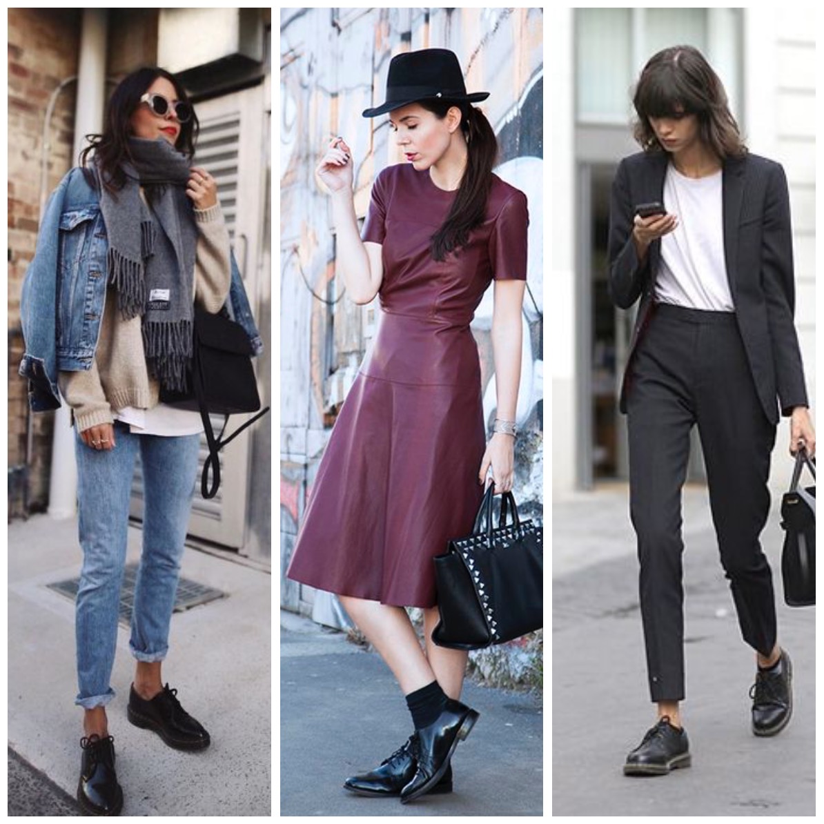 look con scarpe stringate