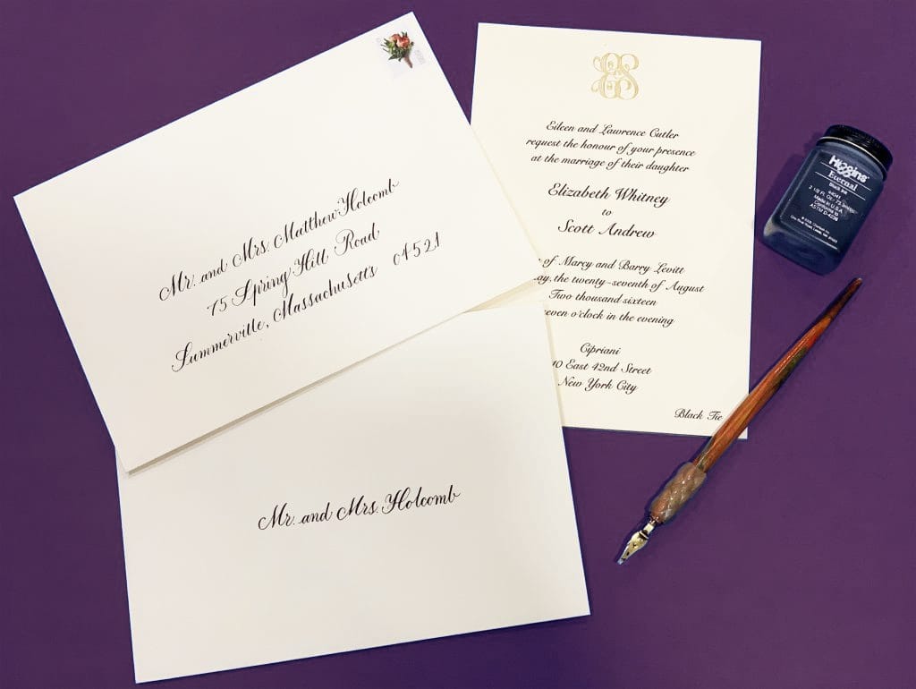 Wedding invitations inner envelope etiquette