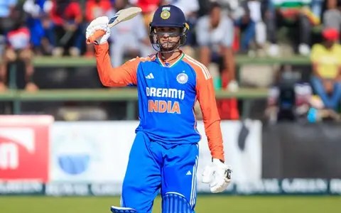 Abhishek’s Blitz Powers India to Dominant Win Over Pakistan in Asia Cup Super Four Clash Abhishek Sharma celebrates after match-winning 74 in IND vs PAK Asia Cup 2025 Super Four clash