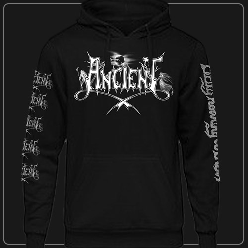 screaming inside black moletom com capuz