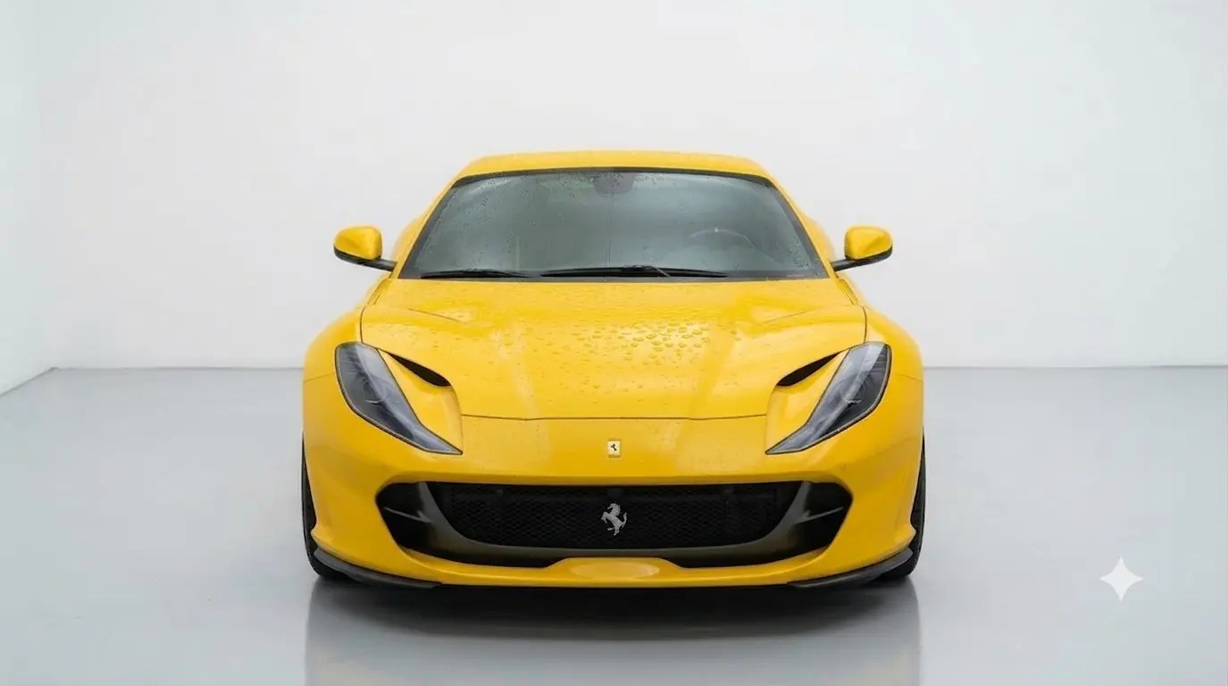Glossy ceramic coated vehicle