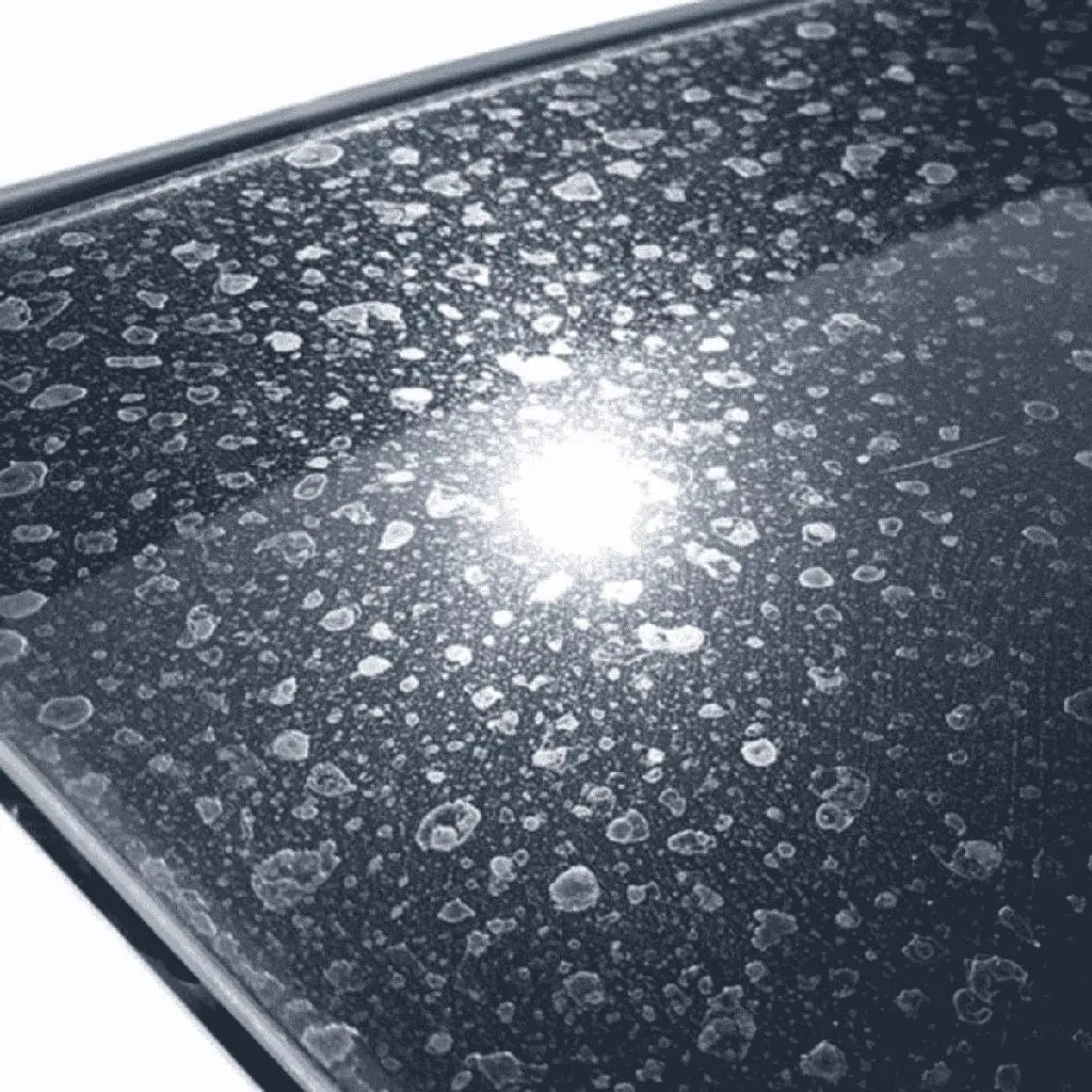 Vehicle paint water spot damage