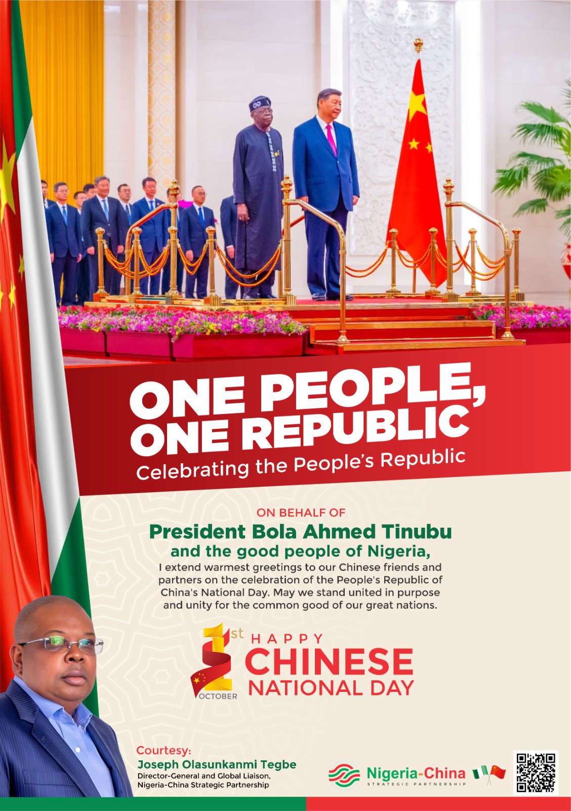 Nigeria–China Strategic Partnership Marks Shared October 1st Milestones