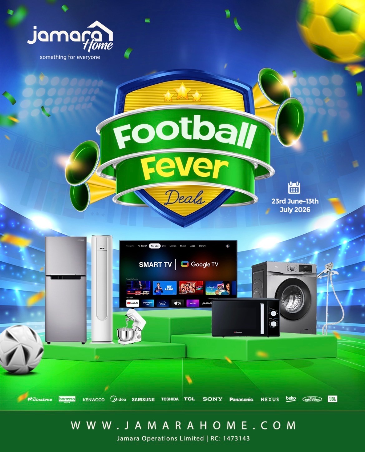 Jamara Home Moves to Enhance Matchday Experience With ‘Naija World Cup Champion’ Campaign