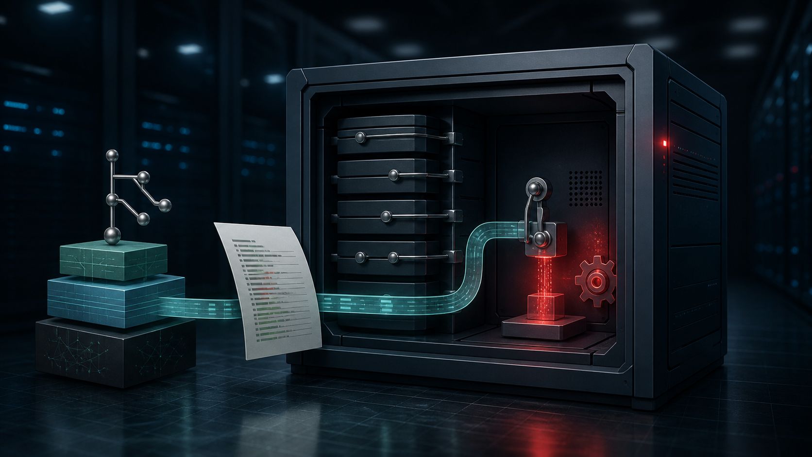 Self-hosted Git repository server turning an incoming code patch into a hidden executable hook