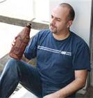 man drinking