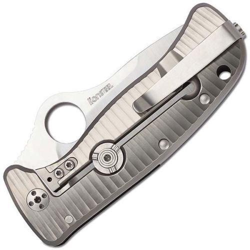 SPYDERCO Lil' Lionspy Black G10/Ti Handle Elmax Plain C181GTIP