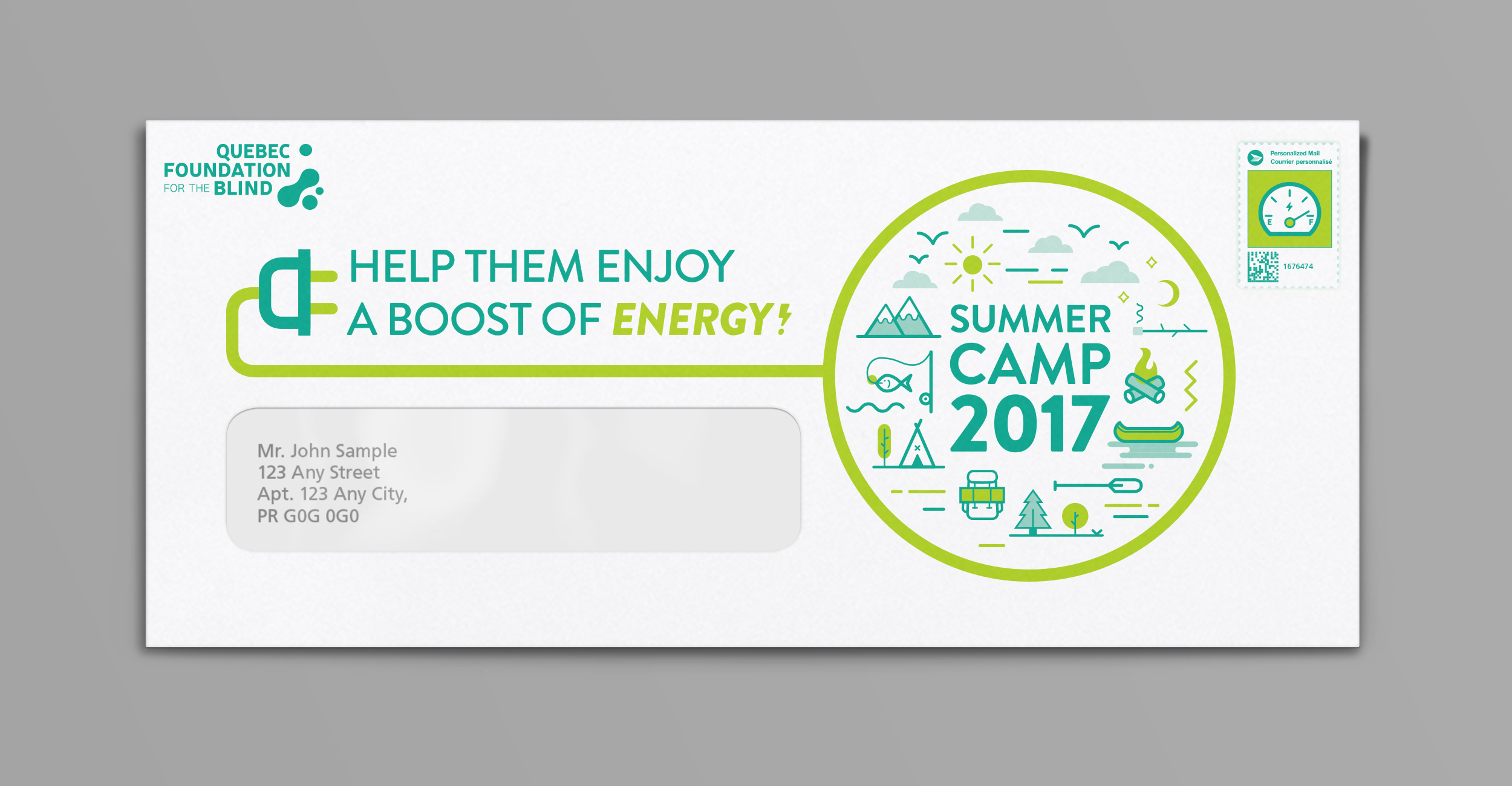 Quebec Fondation for the Blind Summer Direct Mail