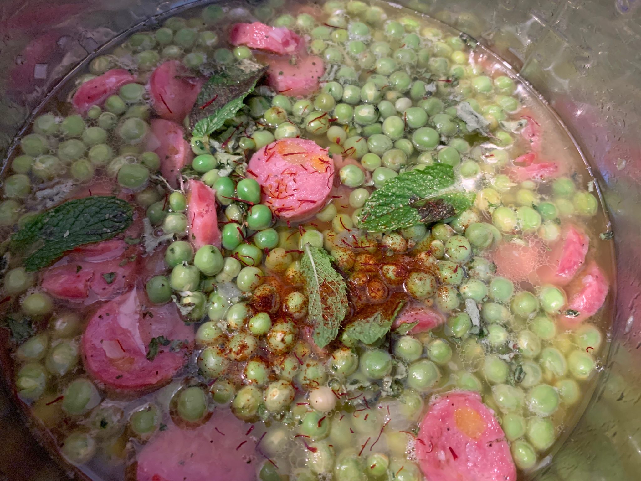 Shrimp Sausage and Saffron Rice