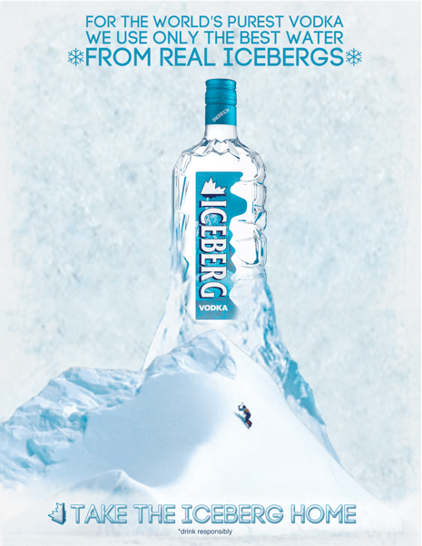 Iceberg Vodka Poster Ad