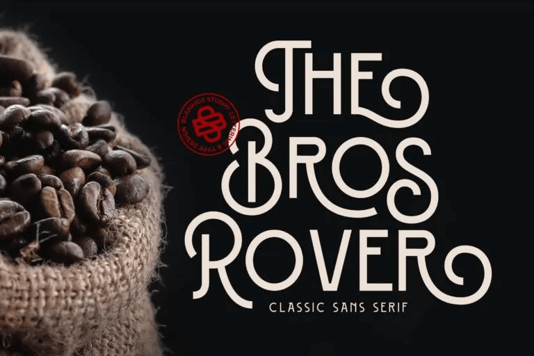 16. Bros Rover Font