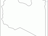 Libya Map Outline Blank World Map