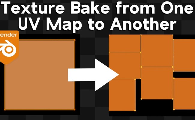 How To Bake Textures From One UV Map To Another In Blender (Tutorial ...