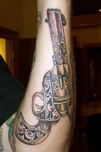 Meaning Of Weapons Tattoo - Blendup 640_x_427_webp