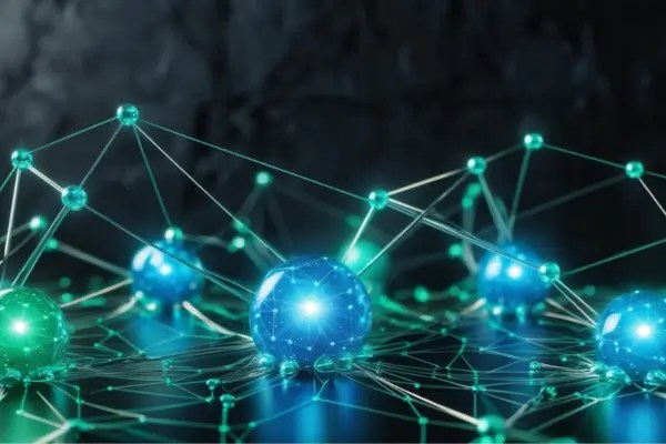 imagem de rede representando blockchain