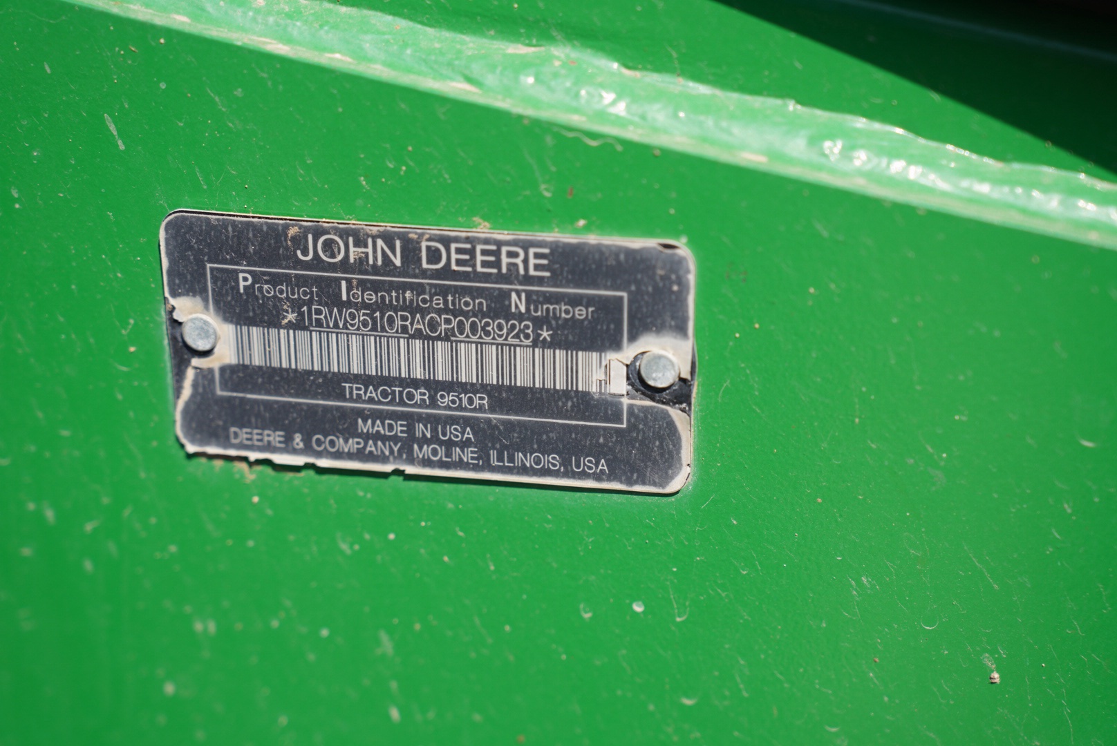 2012 JD 9510R 4wd Tractor - Only 2755 Hours