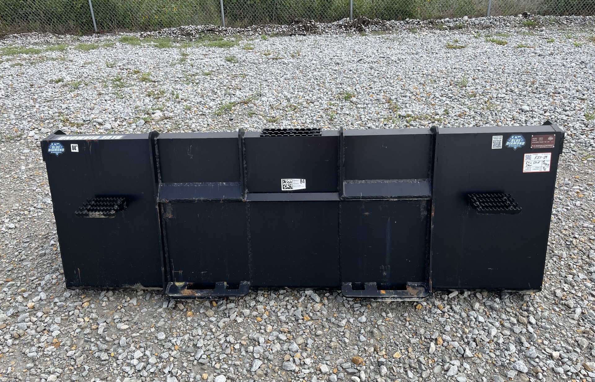 New/Unused Blue Diamond 84” Skid Steer Tooth Bucket