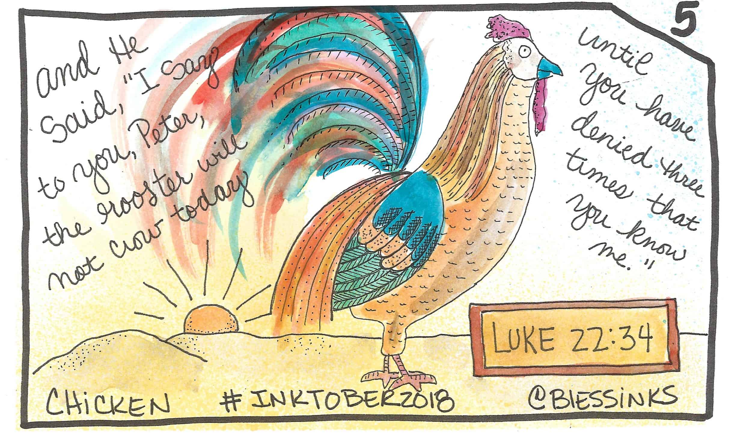 Inktober 2018 Days 1-5 - Blessinks: Visual resources for your quiet time