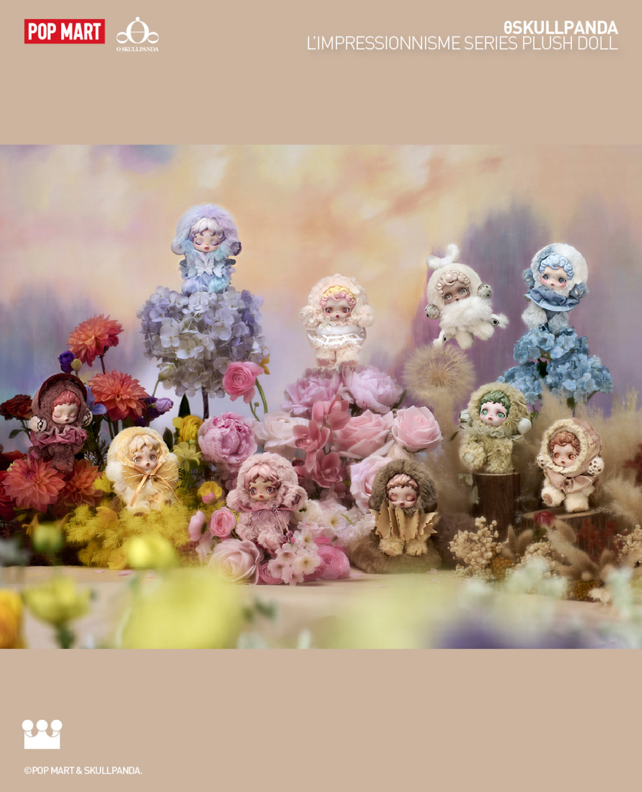 SKULLPANDA L'impressionnisme Series Vinyl Plush Doll - Blind Box Chile