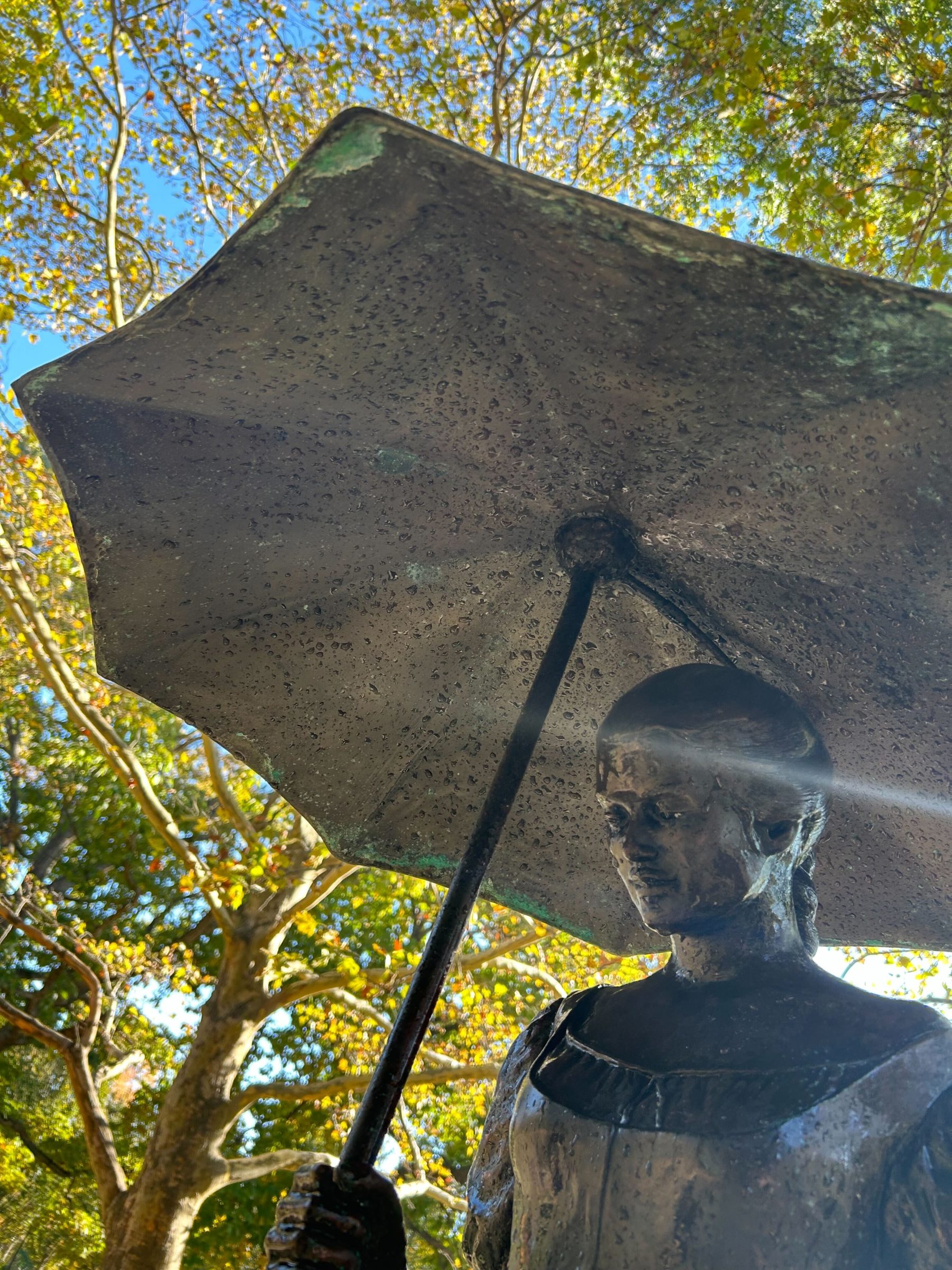 Detail of the Umbrella Girl in Schiller Park