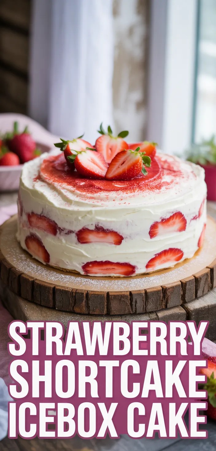 Strawberry Shortcake Icebox Cake Recipe