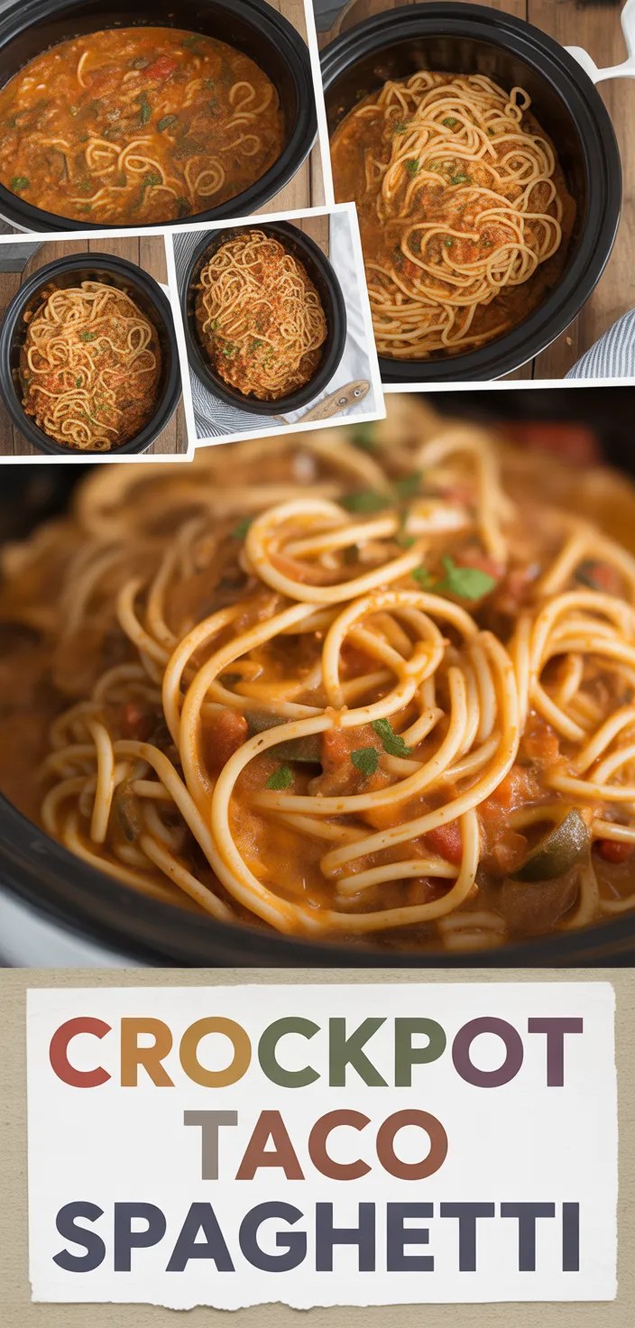 Crockpot Taco Spaghetti Recipe