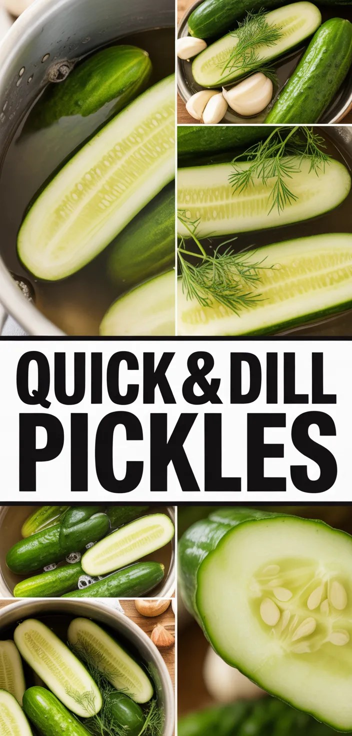 Quick & Easy Refrigerator Dill Pickles Recipe