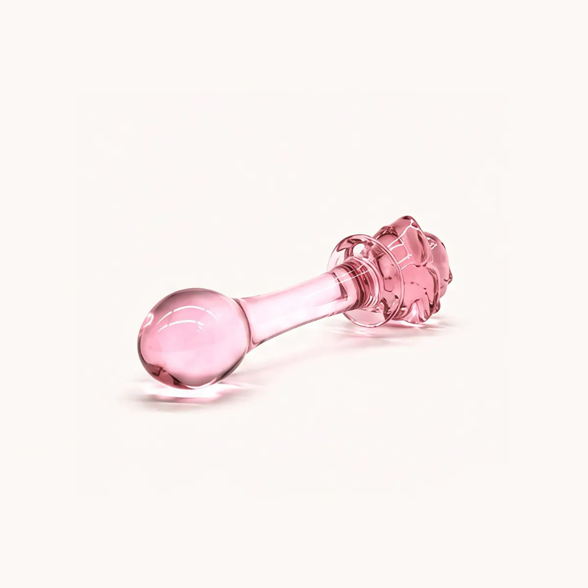 Crystal Bloom anal toy angled view.