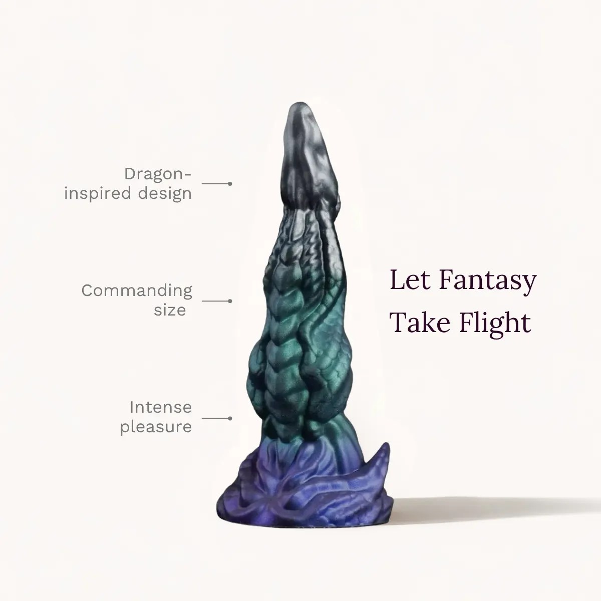 Dragon Flare dildo key features: dragon-inspired design, commanding size, intense pleasure.
