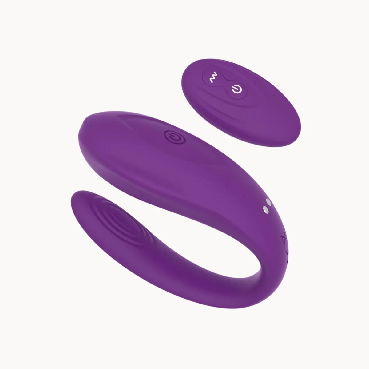 Embrace vibrator on a light grey background.