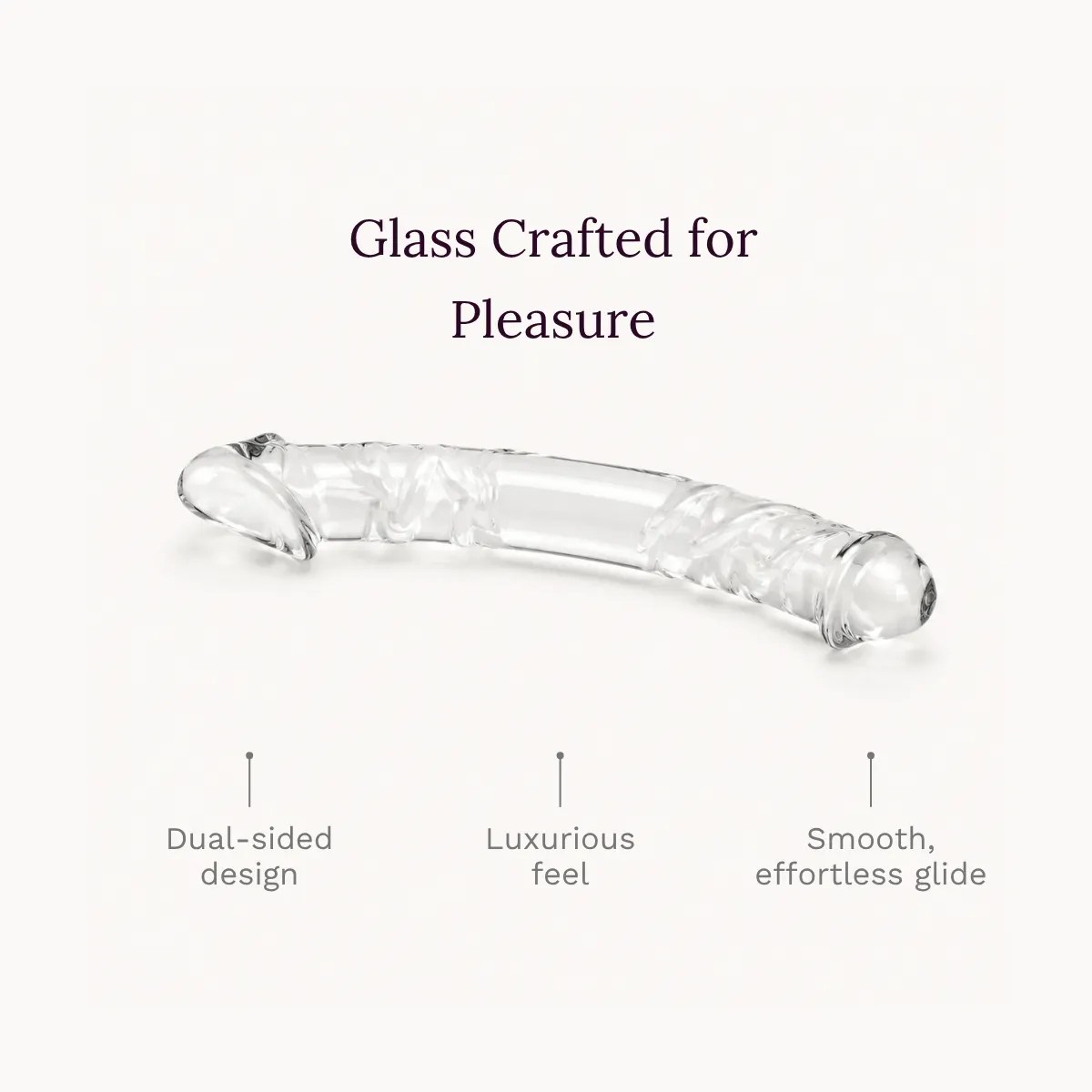 Prism Play dildo key features: dual-sided design, luxurious feel, smooth effortless glide.