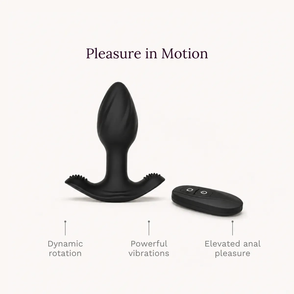 Toren anal toy key features: dynamic rotation, powerful vibrations, elevated anal pleasure.