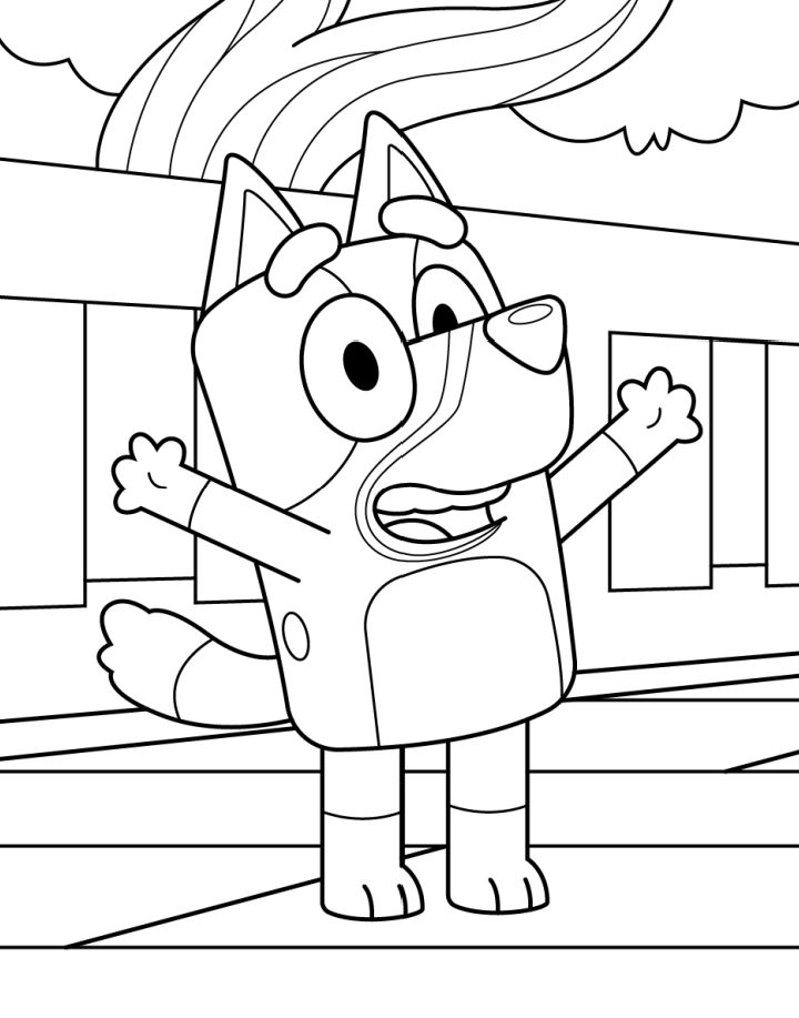 25 free bluey coloring pages for kids and adults