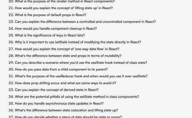 53 React Interview Questions - Adaface
