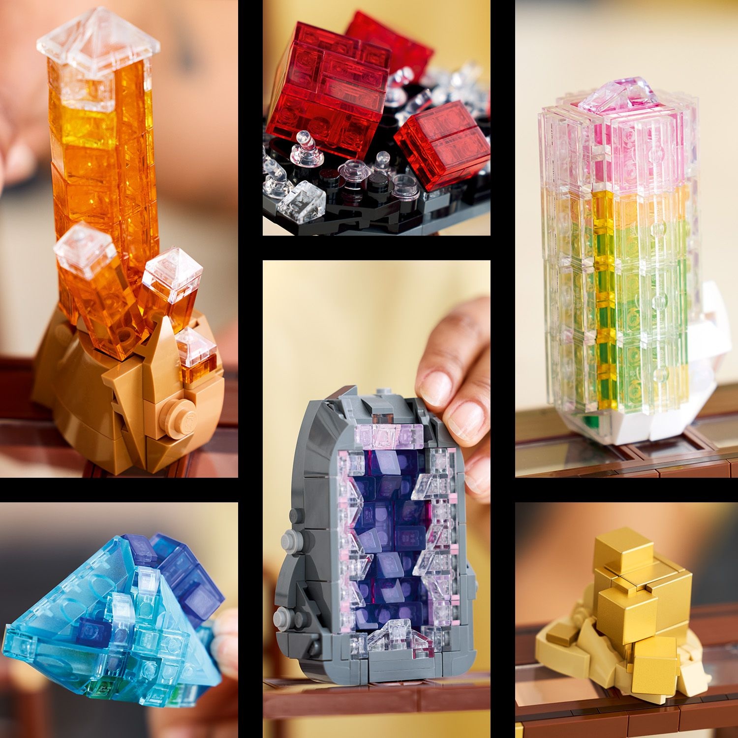 Building geological wonders in LEGO Ideas 21362 Mineral Collection